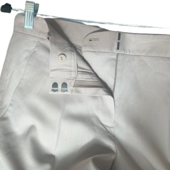 Theory Demitria Beige Italian Virgin Wool Pants - Size 4 - Picture 7 of 9